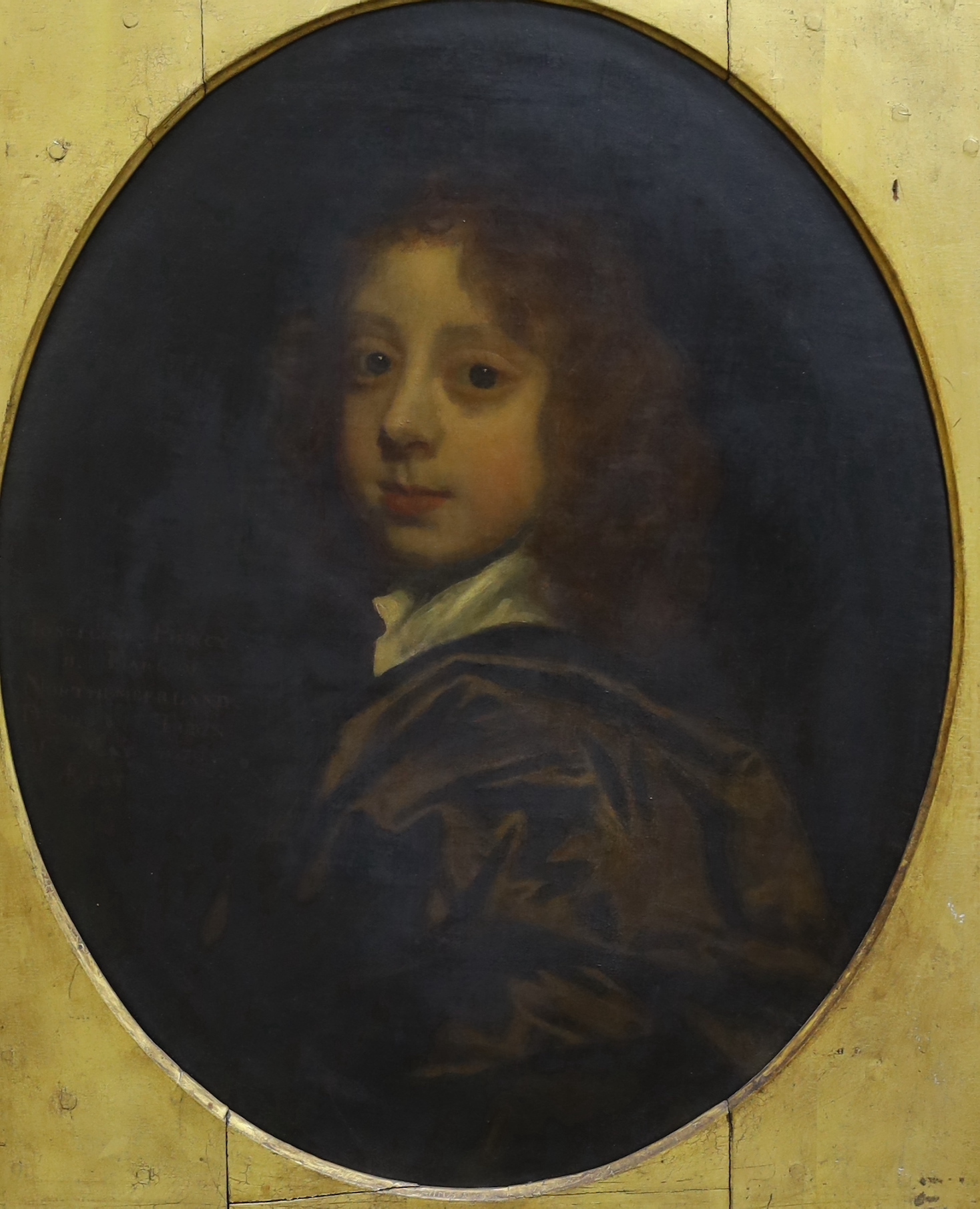 After Sir Peter Lely (English, 1618-1680), Portrait of Joceline Percy, 11th Earl of Northumberland, oil on canvas, 55 x 44cm